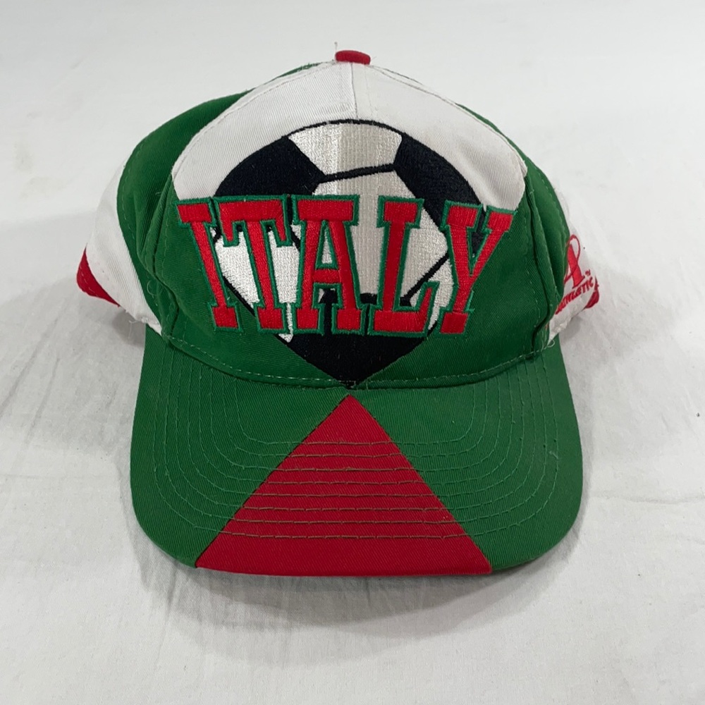 Vintage Italy 1994 World Cup Logo Athletic Snapback Soccer Hat